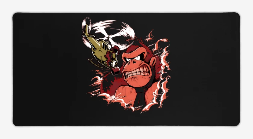 Mouse pad Gamer Negro de Donking Kong