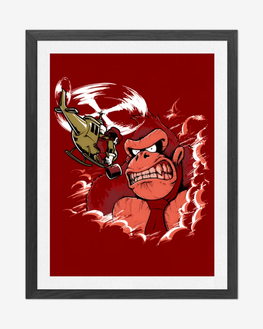 Cuadro decorativo Rojo de Donking Kong