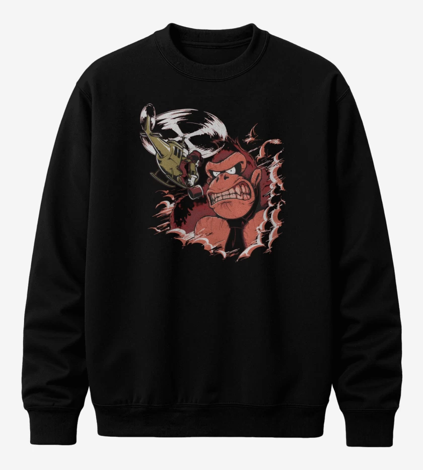 Poleron polo Negro de Donking Kong