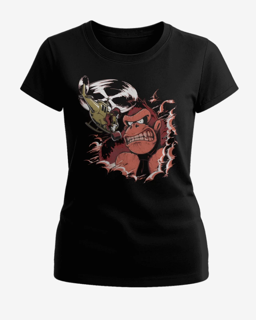 Polera de Mujer Negro de Donking Kong