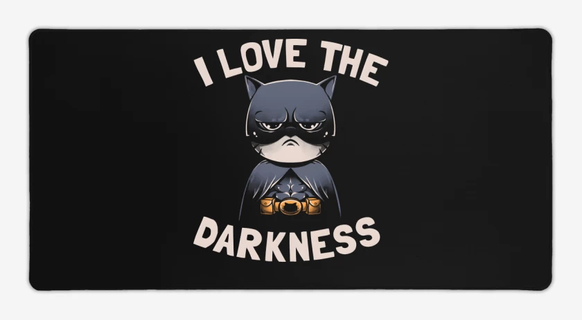 Mouse pad Gamer Negro de I Love Darkness