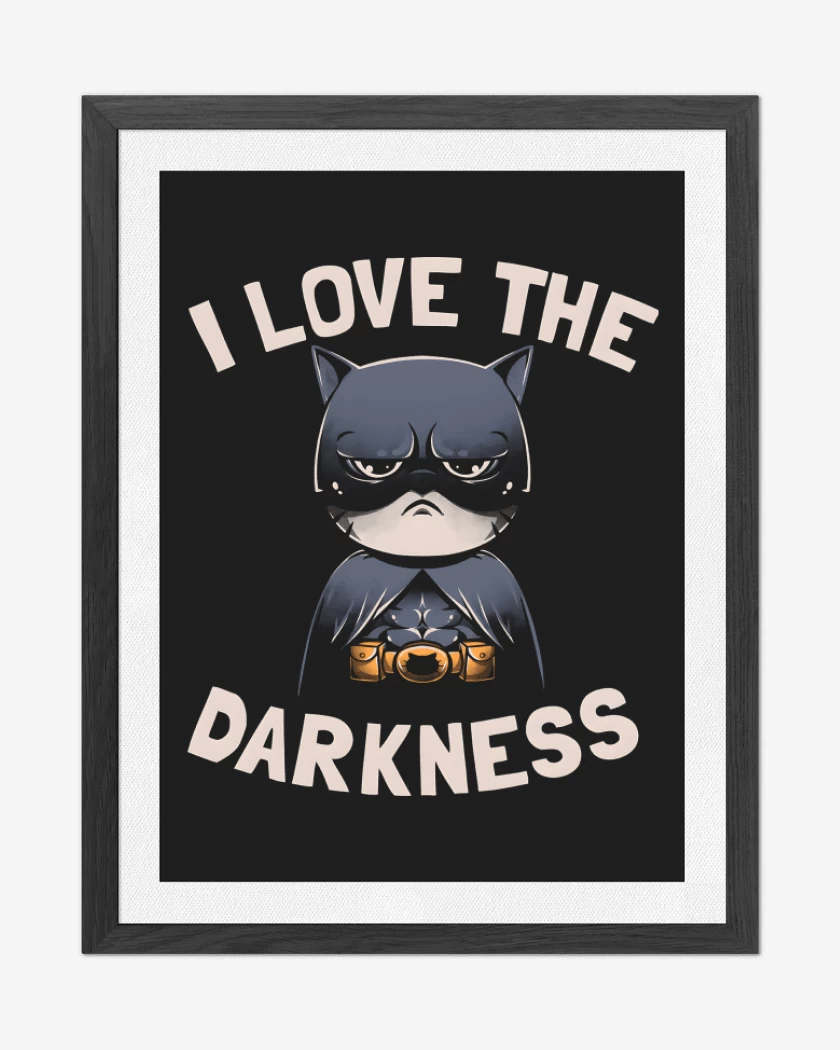 Cuadro decorativo Negro de I Love Darkness