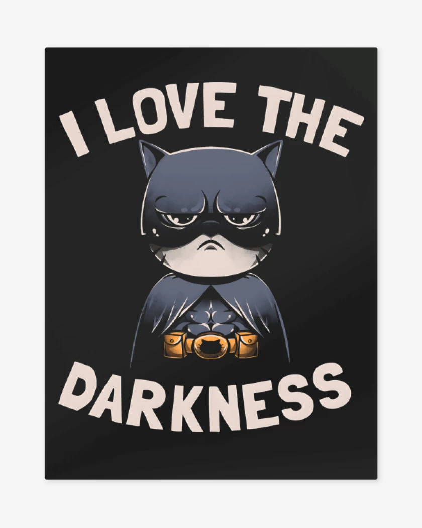Print metalico Negro de I Love Darkness