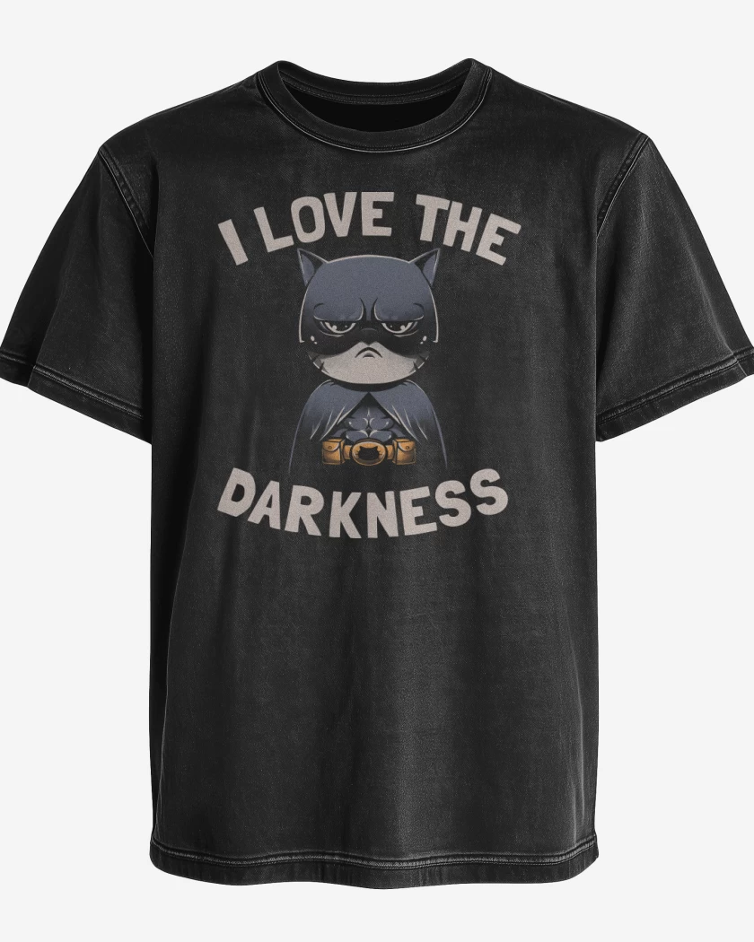 Polera desgastada I Love Darkness