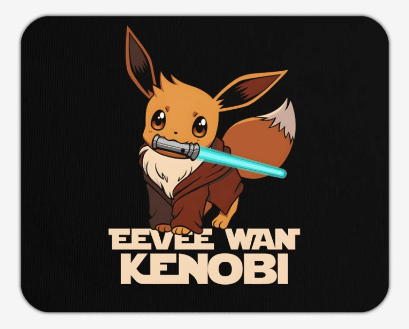 Mousepad Eevee Wan Kenobi