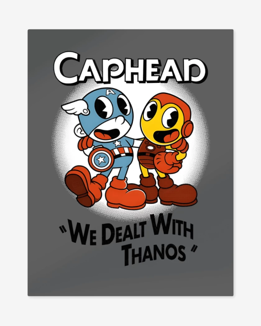 Print metalico Carbon de Caphead