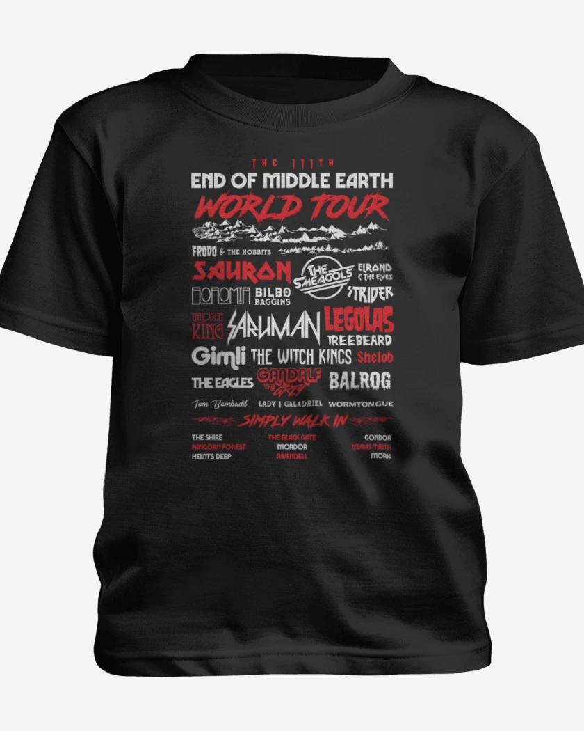 Polera de niño The End of Middle Earth World Tour