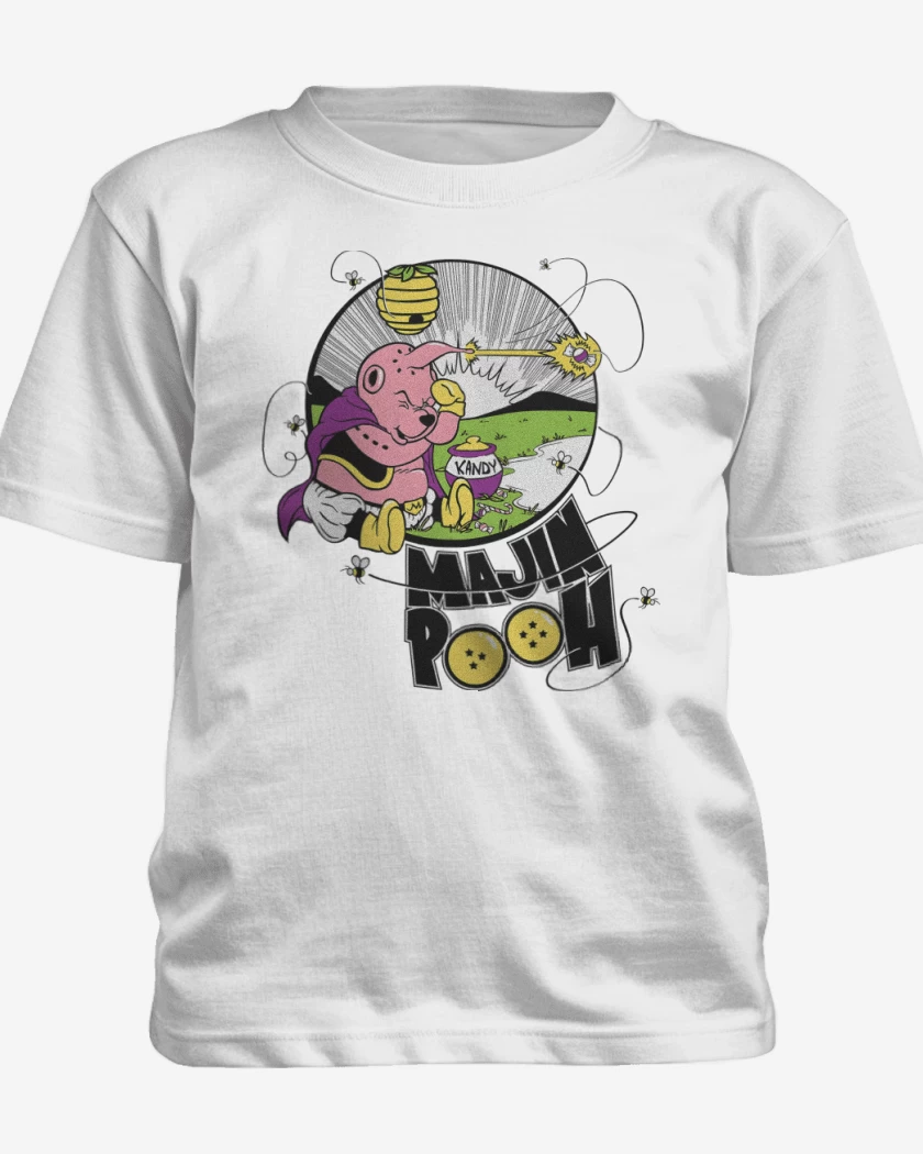 Polera de niño Blanco de Majin Pooh
