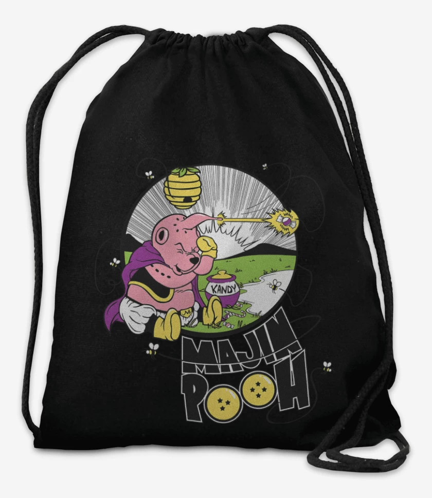 Mochila Negro de Majin Pooh