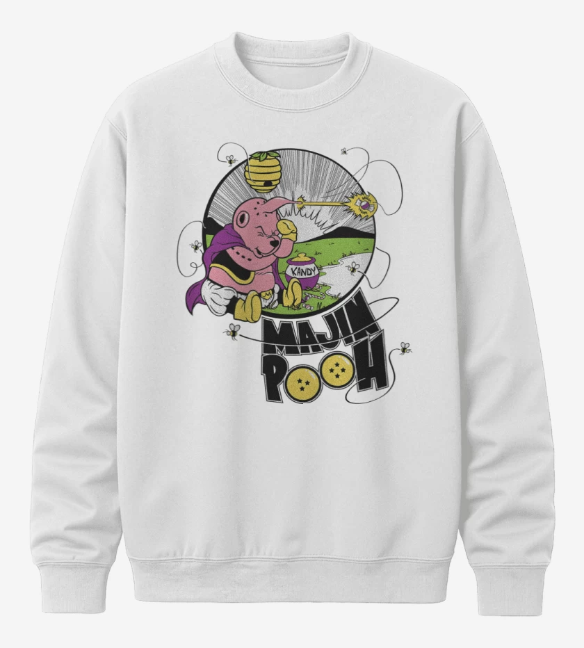 Poleron polo Blanco de Majin Pooh
