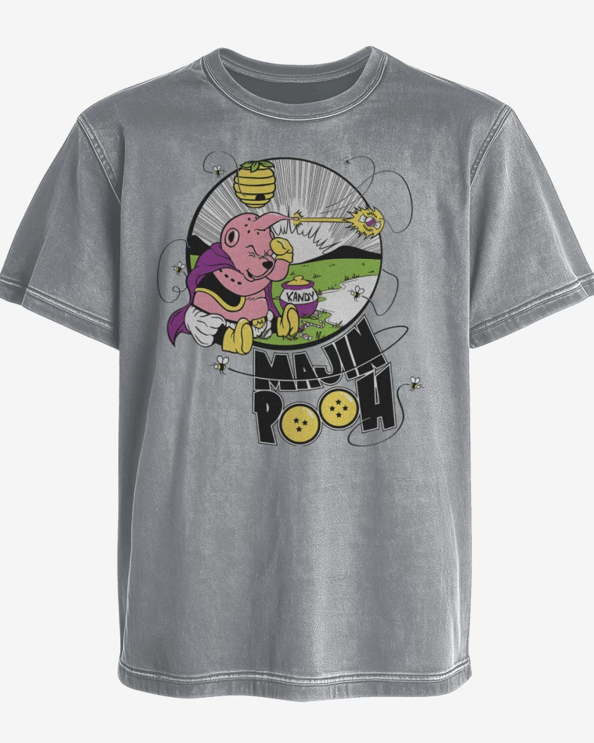 Polera desgastada Majin Pooh