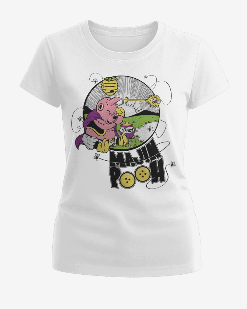 Polera de Mujer Blanco de Majin Pooh
