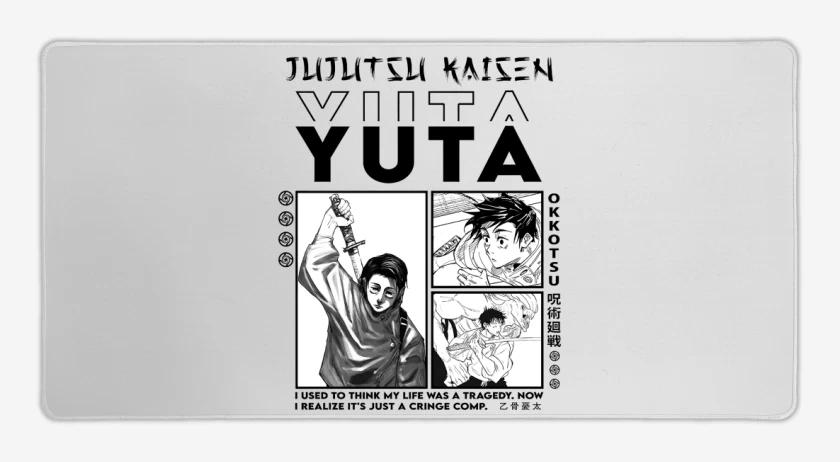 Mouse pad Gamer Blanco de Yuta Okkotsu