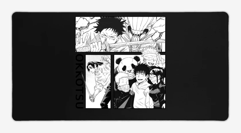 Mouse pad Gamer Negro de Okkotsu