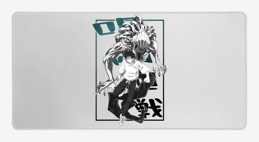 Mouse pad Gamer Blanco de Yuta & Rika