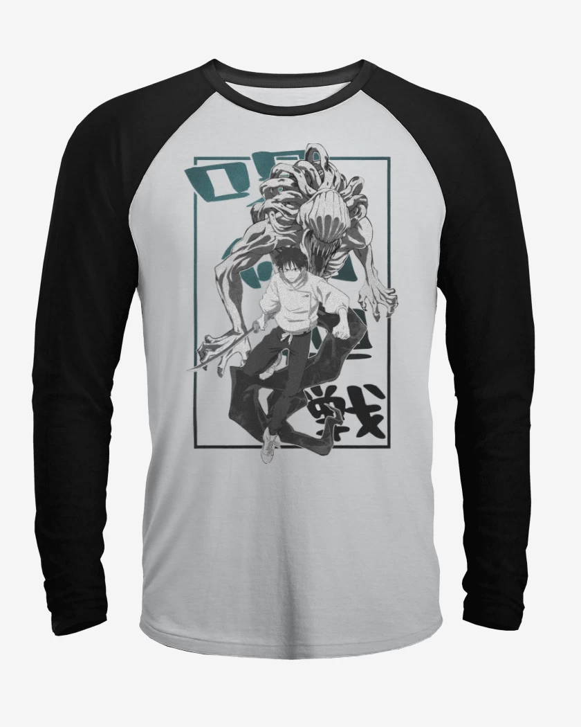 Polera Raglan Blanco / Negro de Yuta & Rika