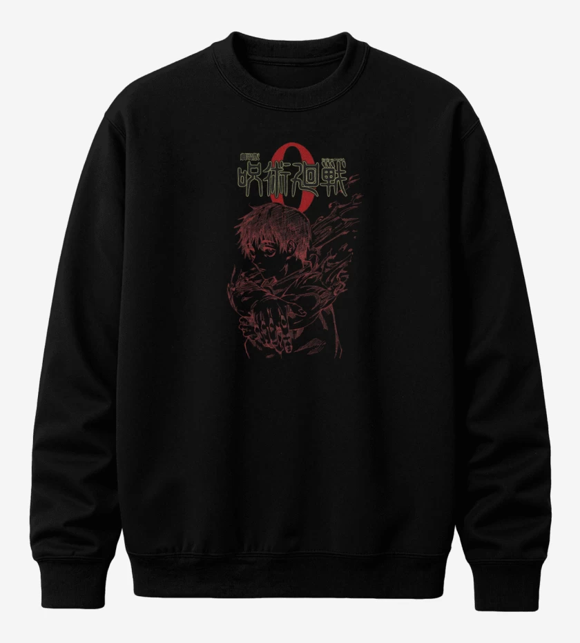 Poleron polo Negro de Jujutsu Kaisen 0 