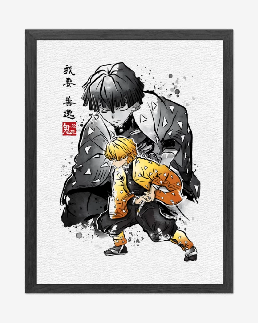 Cuadro decorativo Blanco de Zenitsu Agatsuma 