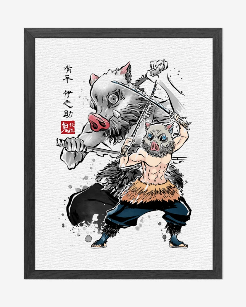 Cuadro decorativo Blanco de Inosuke Hashibira 