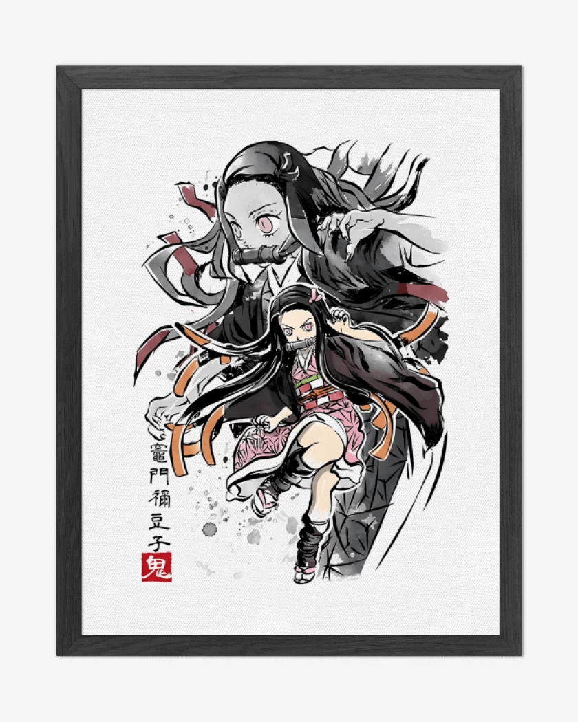 Cuadro decorativo Blanco de Nezuko Kamado