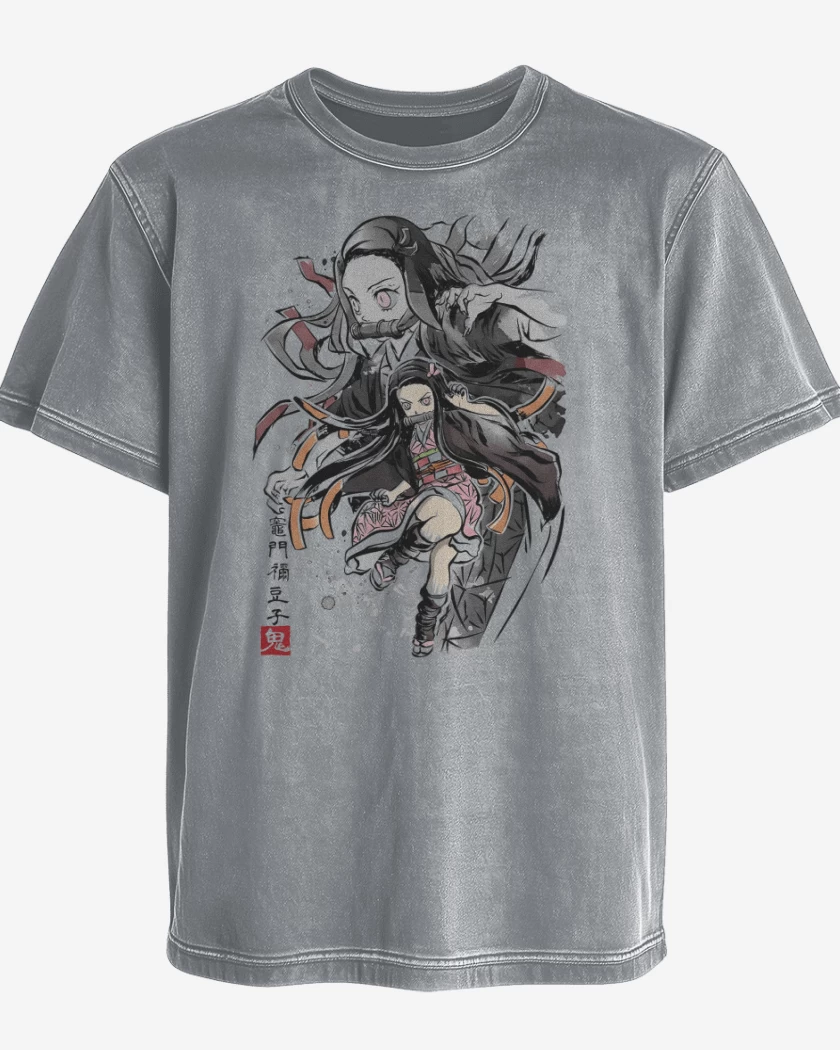 Polera desgastada Nezuko Kamado