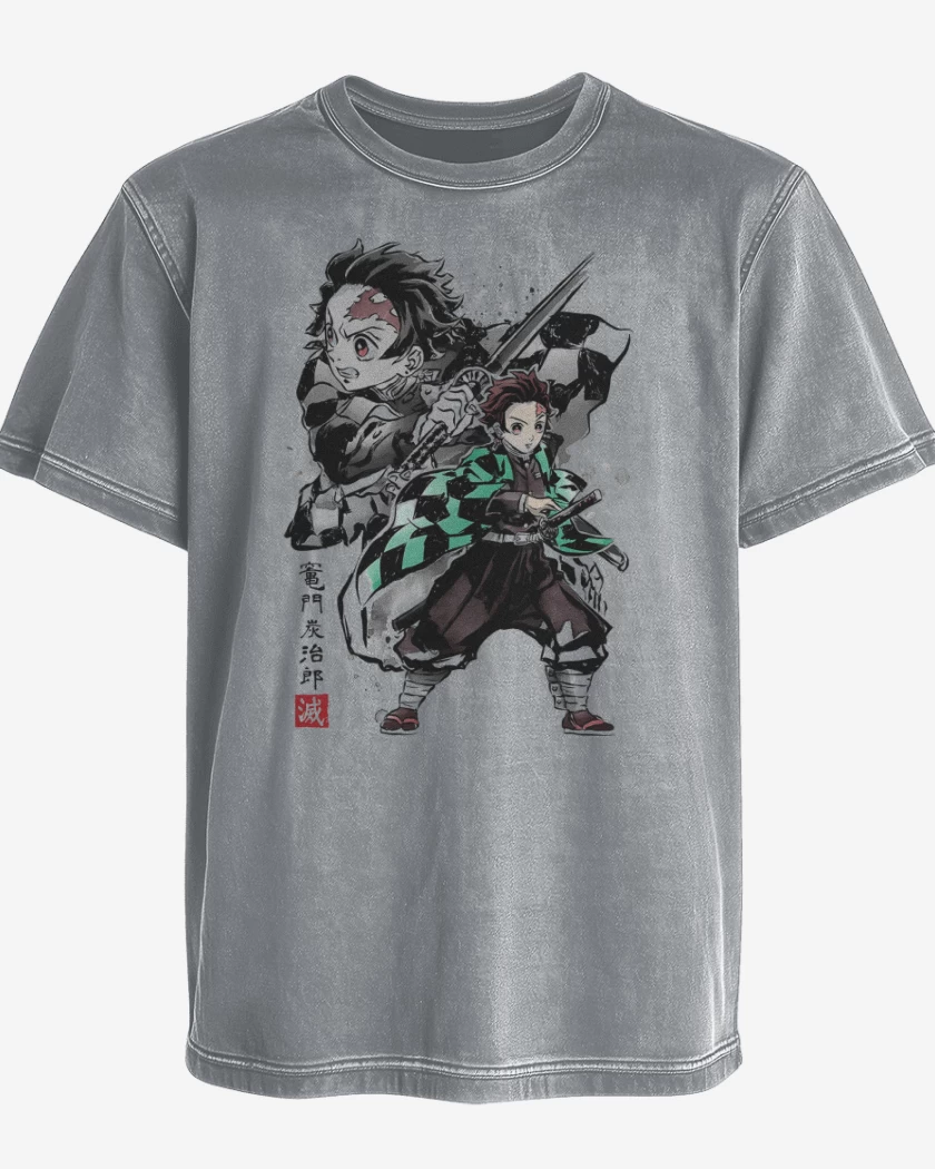 Polera desgastada Tanjiro Kamado