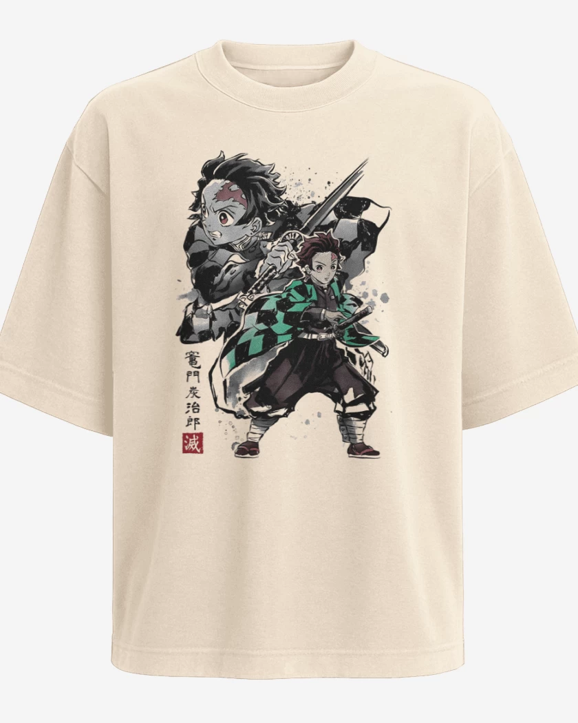 Polera Oversize Tanjiro Kamado