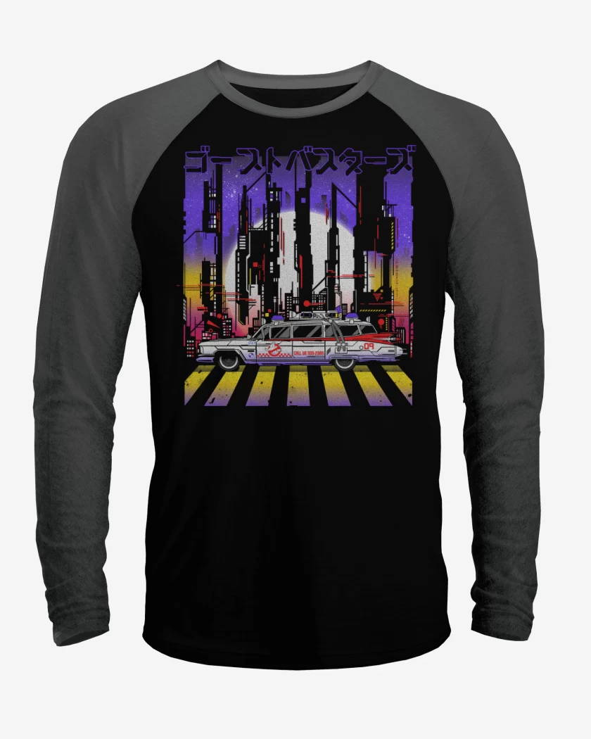 Polera Raglan Negro / Negro Heather de ECTO 01