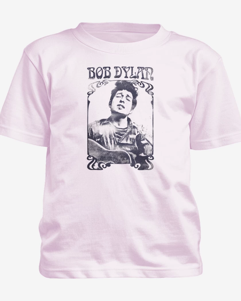Polera de niño Rosa Pastel de Bob Dylan 2
