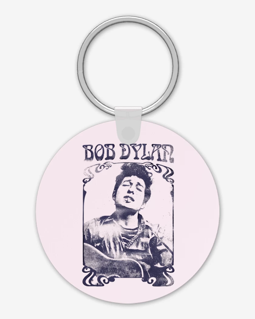 Llavero Rosa Pastel de Bob Dylan 2