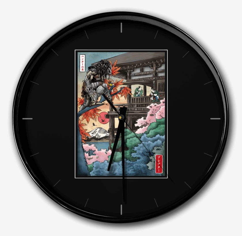 Reloj Negro de Depredador Ukiyo e