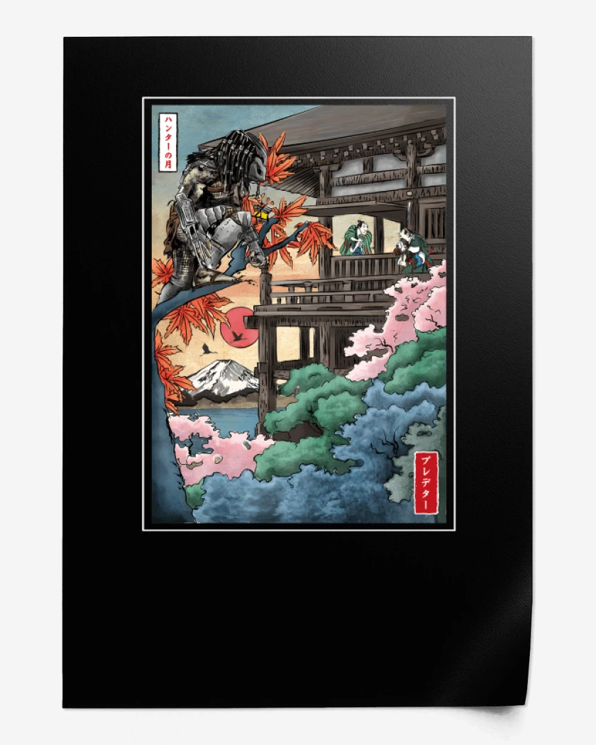 Print Depredador Ukiyo e