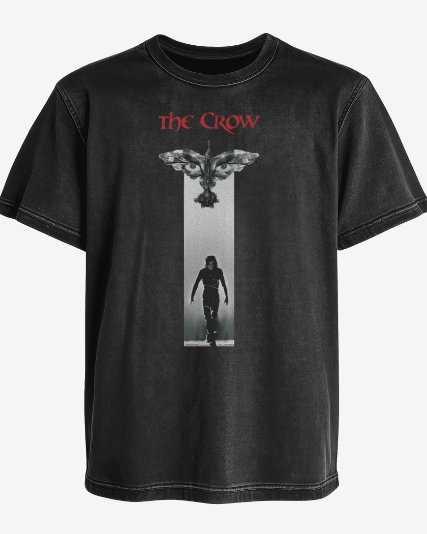 Polera desgastada El cuervo