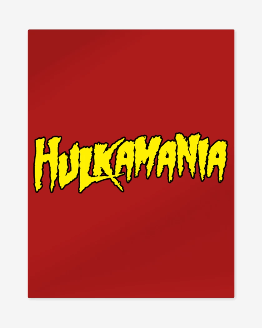 Print metalico Rojo de Hulkamania