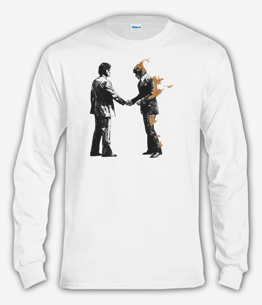Polera manga larga Blanco de Minimal WYWH