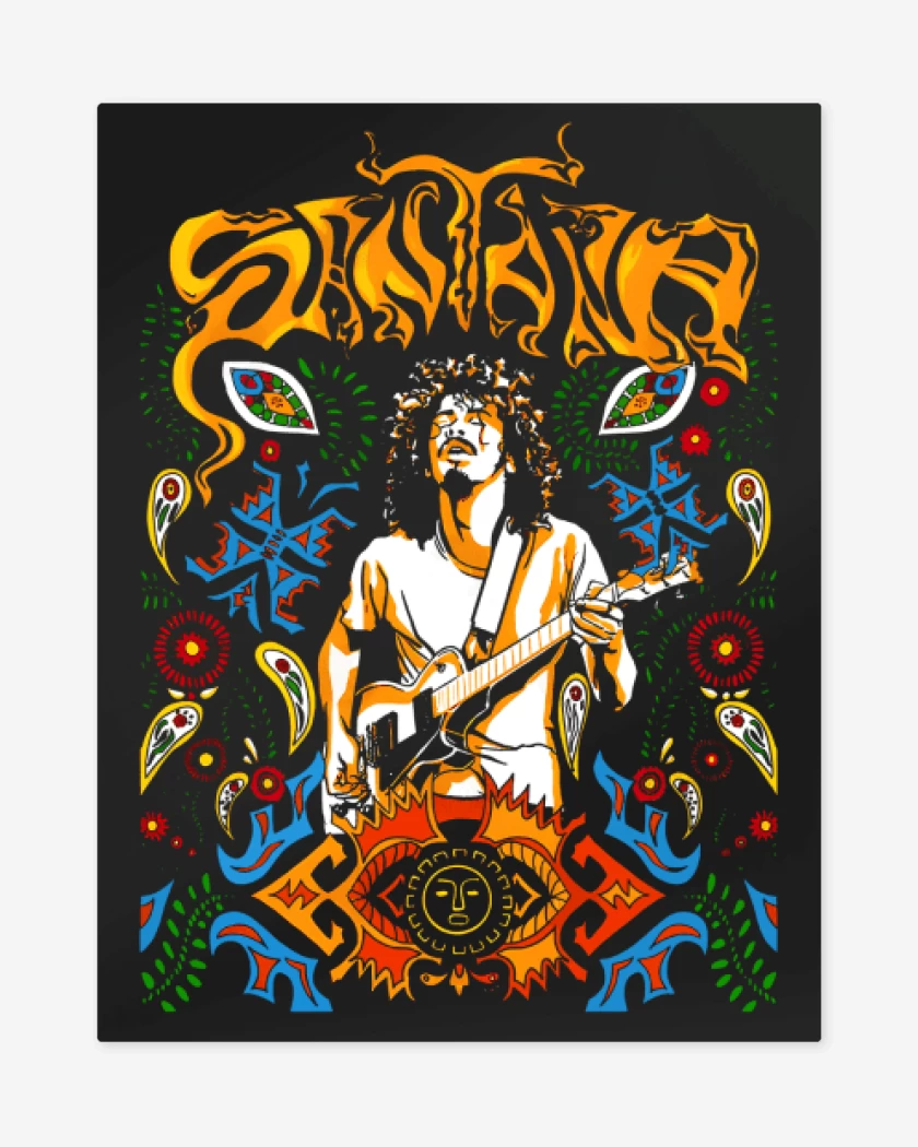 Print metalico Negro de Santana