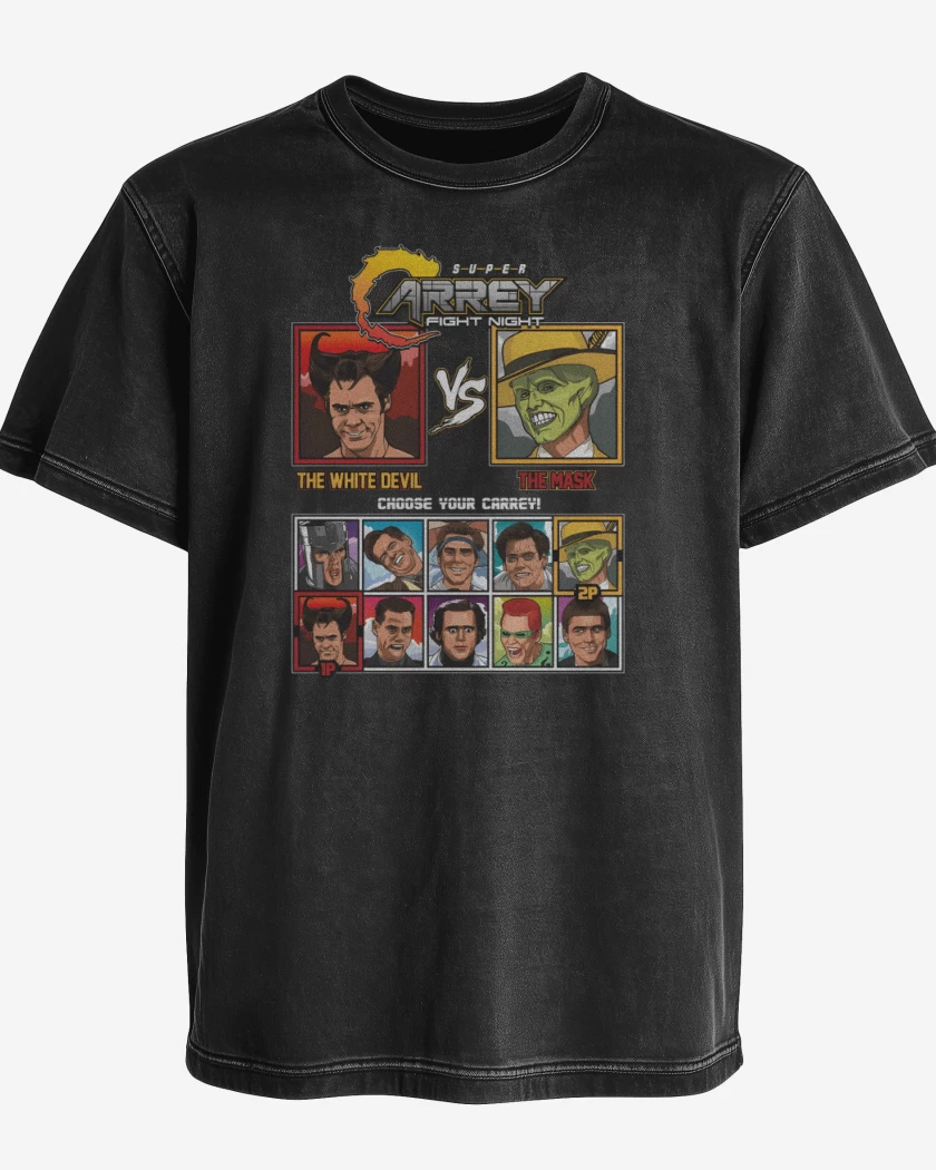 Polera desgastada Super Carrey fight