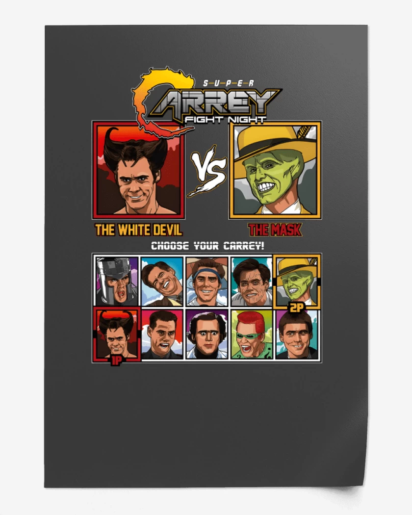 Print Super Carrey fight