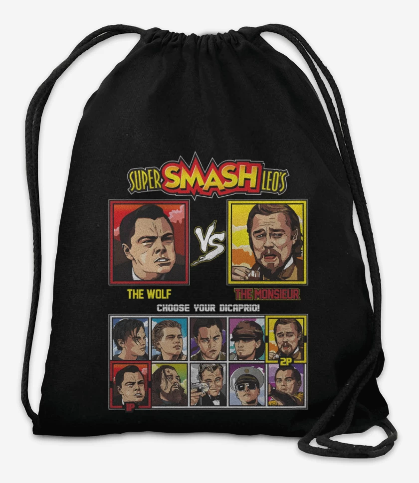 Mochila Negro de Super smash leo