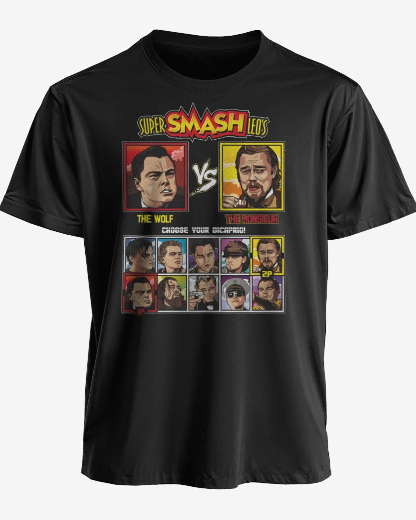 Polera premium Negro de Super smash leo