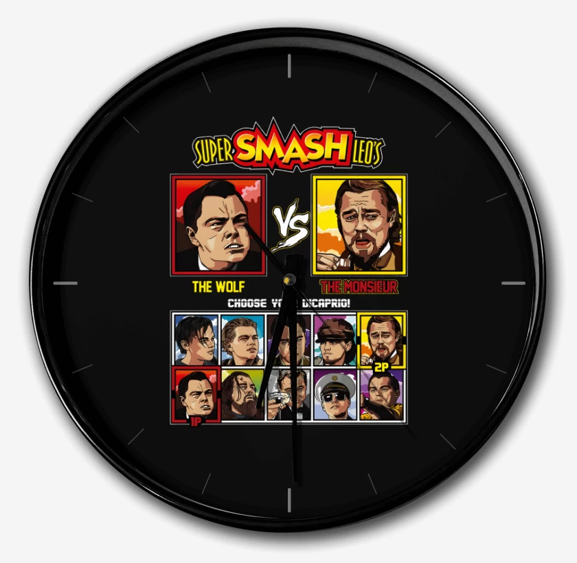 Reloj Negro de Super smash leo