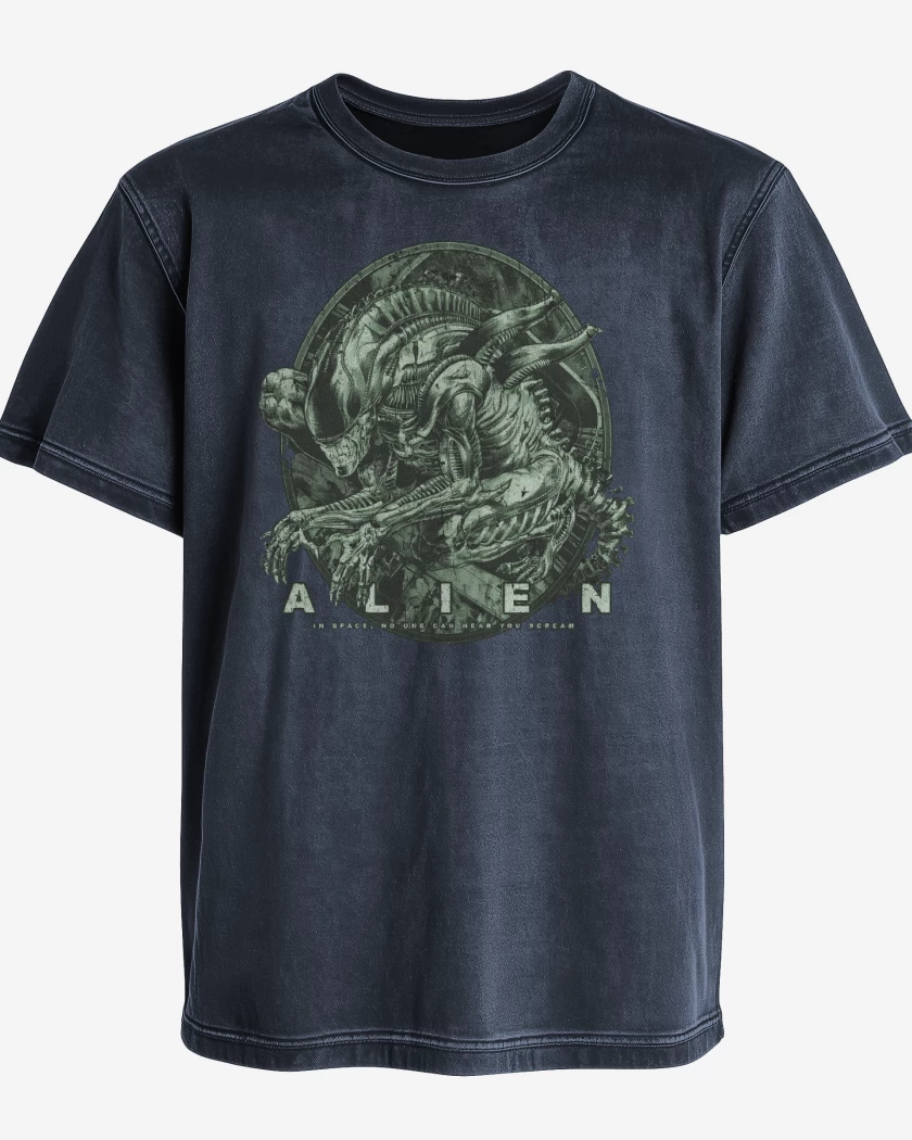Polera desgastada Xenomorfo