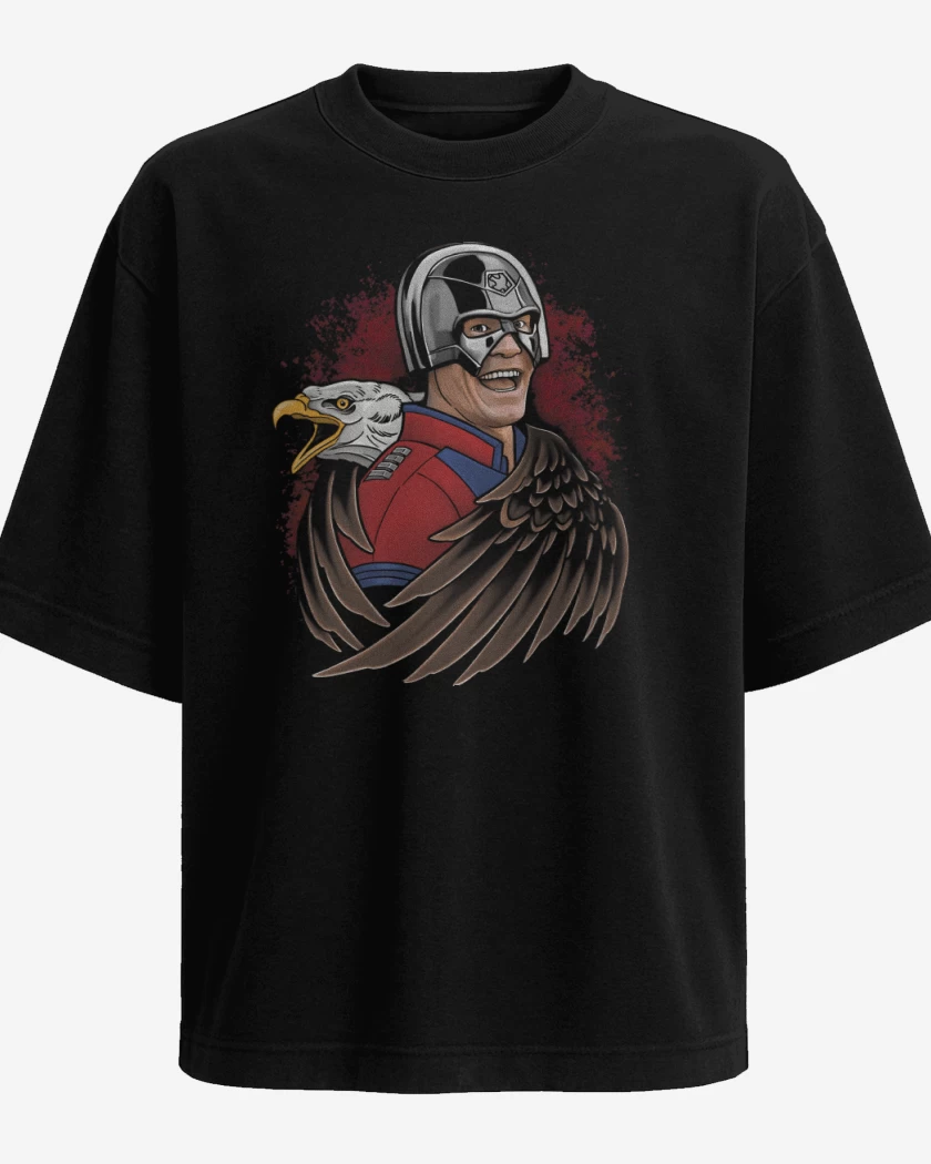 Polera Oversize Negro de JohnMaker