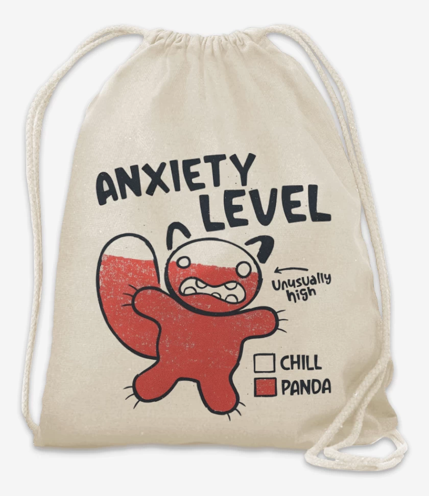 Mochila Blanco de Niveles de Ansiedad