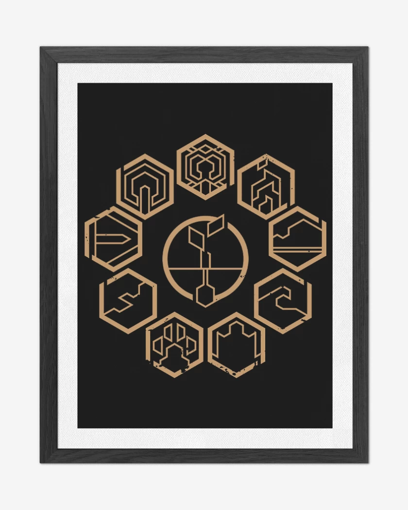 Cuadro decorativo Negro de Horizon GAIA