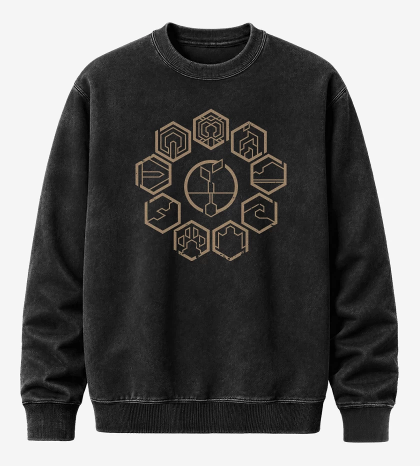 Poleron Polo Acid Wash Negro de Horizon GAIA