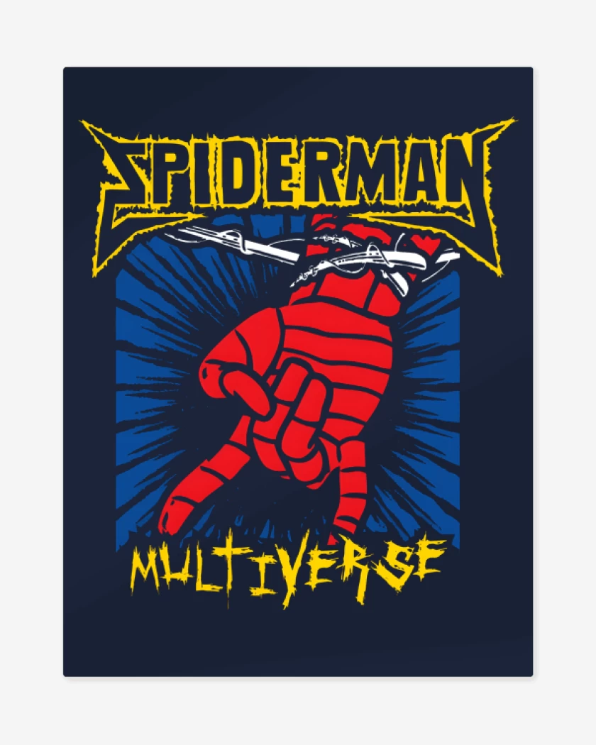 Print metalico Azul Marino de ST. Spiderman