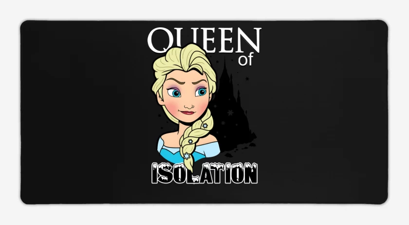 Mouse pad Gamer Negro de Queen of Isolation  
