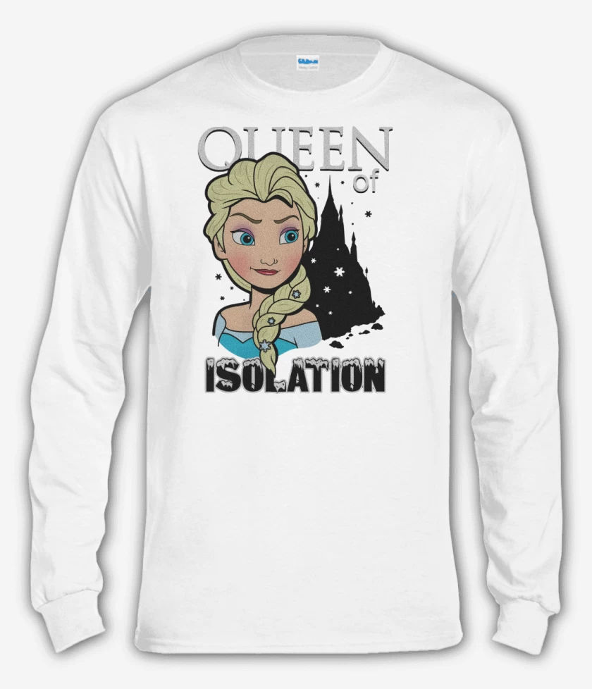 Polera manga larga Blanco de Queen of Isolation  