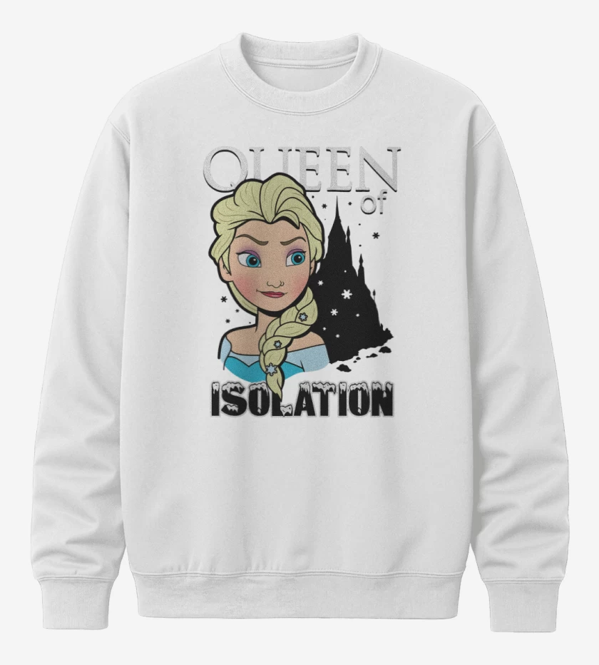 Poleron polo Blanco de Queen of Isolation  